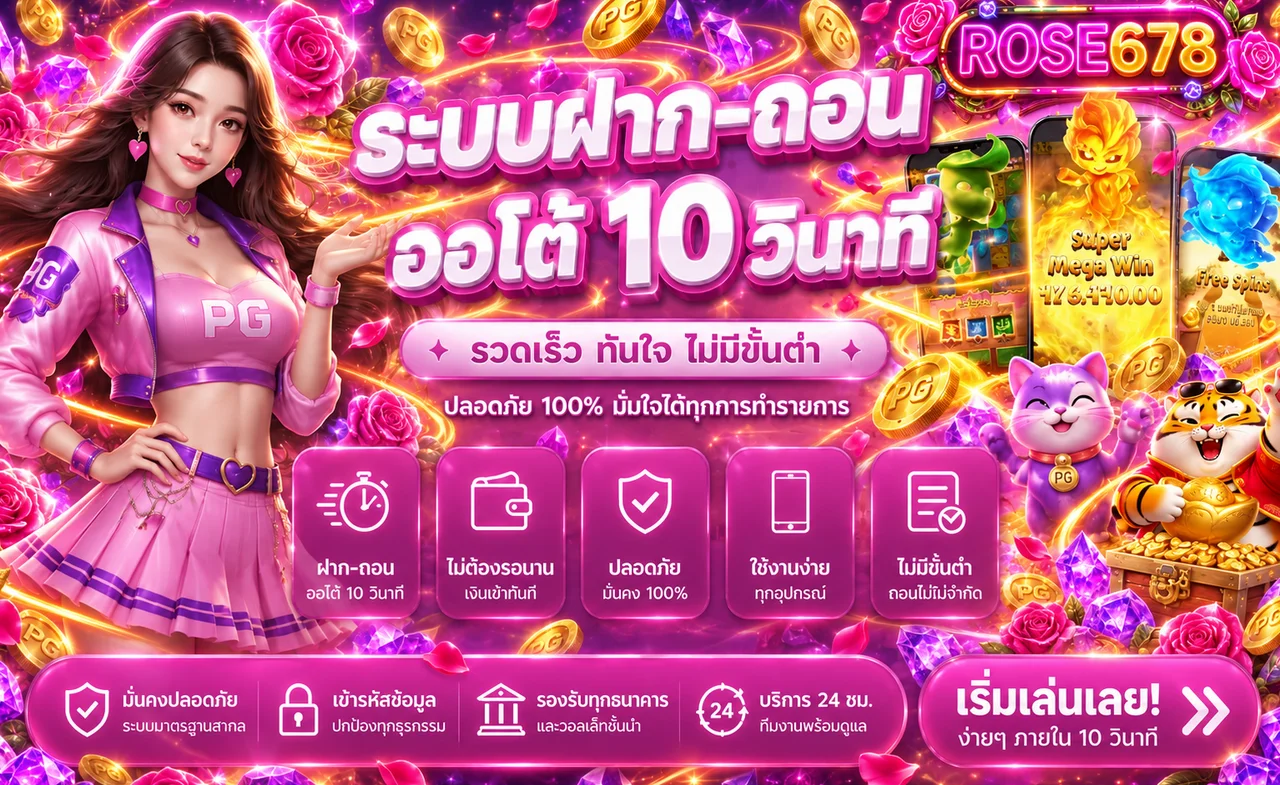 ROSE678 เว็บตรง ทางเข้า สมัคร และคู่มือใช้งาน