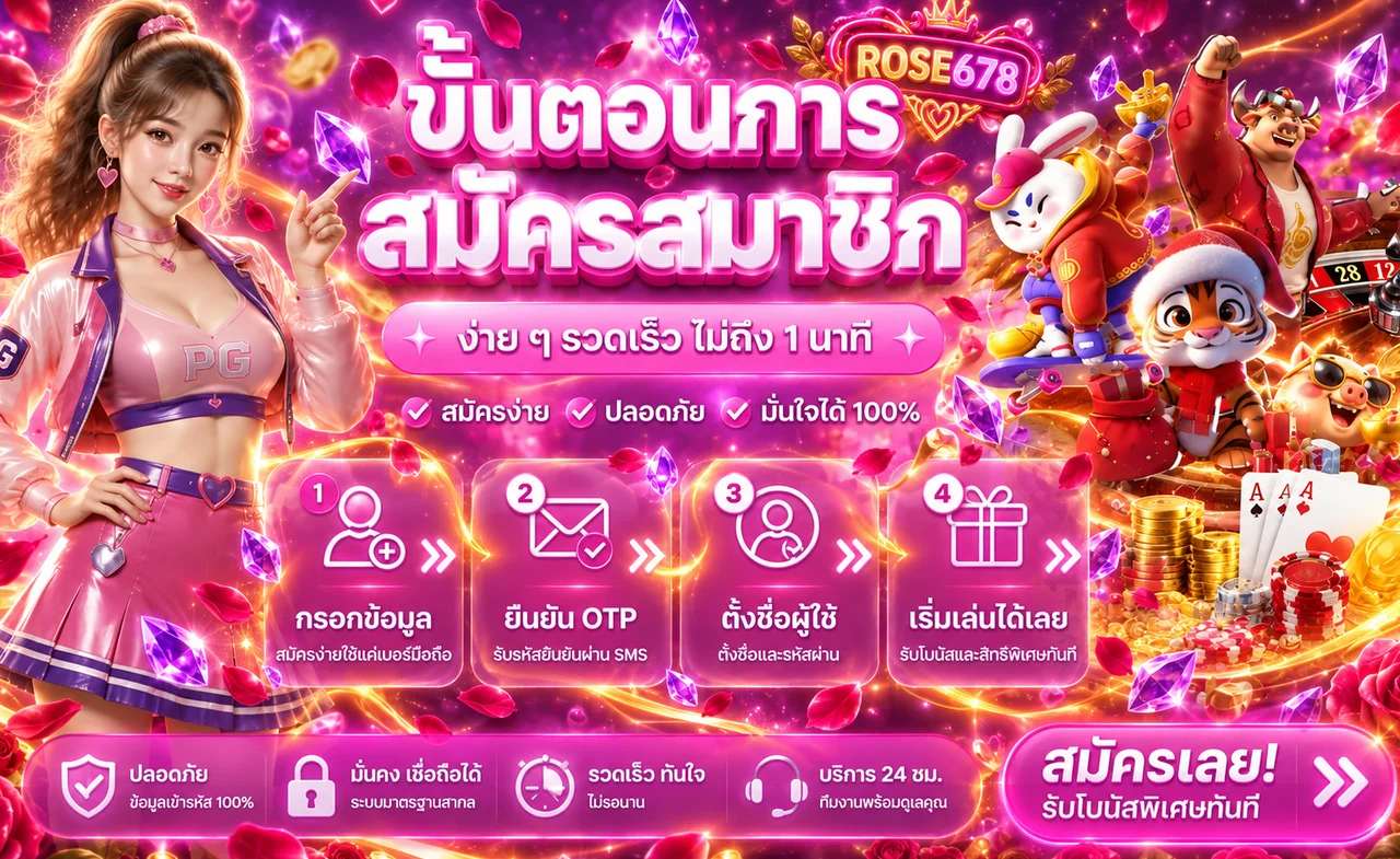 ROSE678 เว็บตรง ทางเข้า สมัคร และคู่มือใช้งาน